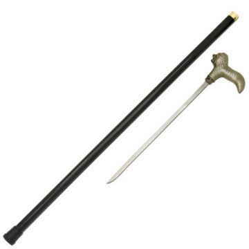 Loin Walking Cane with Hidden Sword 37" Overall